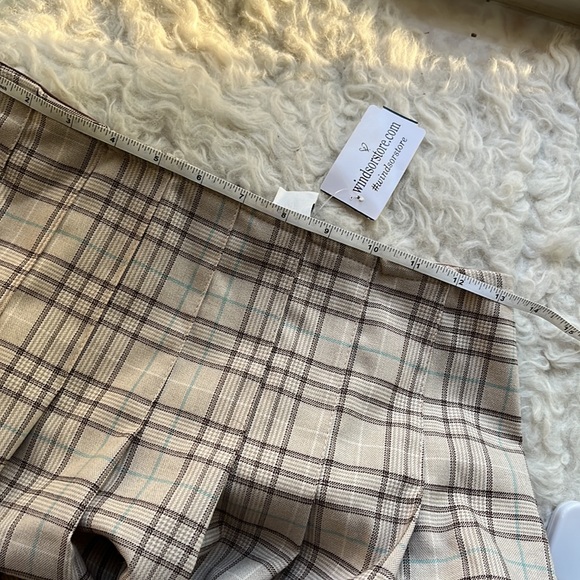 NWT Windsor Pleated Schoolgirl Plaid Skirt Preppy Cheer Halloween Dark Academia - Picture 8 of 9